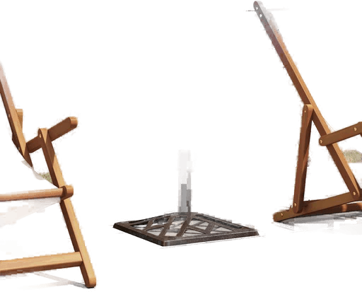 Vidaxl Parasollbase bronse 44x44 cm