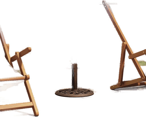 Vidaxl Parasollbase bronse 40x40 cm