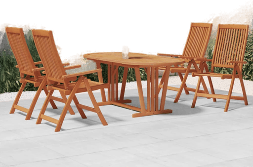 Vidaxl Utendørs spisestue 5 deler