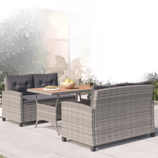 Vidaxl Hagespisesett 3 deler