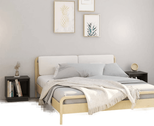 Vidaxl Nattbord 2 stk grå 40x30x40