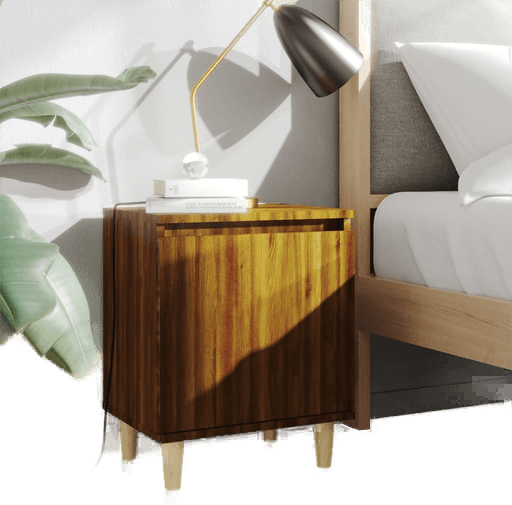 Vidaxl Nattbord brun eik 40x30x50 cm