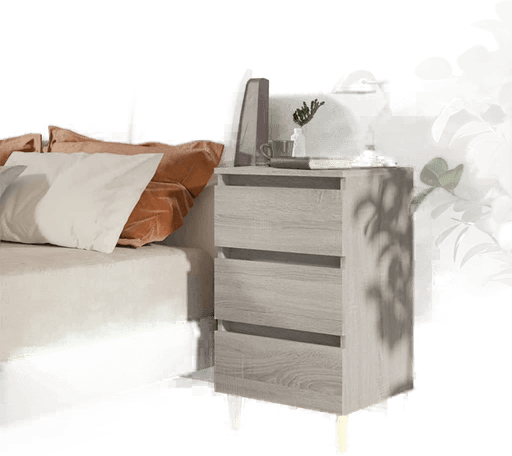 Vidaxl Nattbord grå sonoma 40x35x69 cm