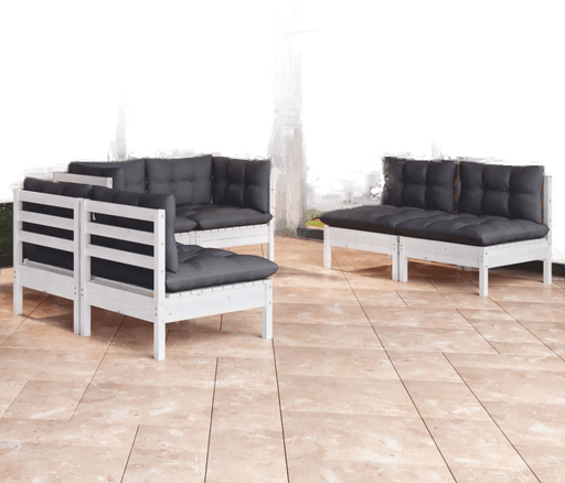 Vidaxl Hagesofagruppe 6 deler