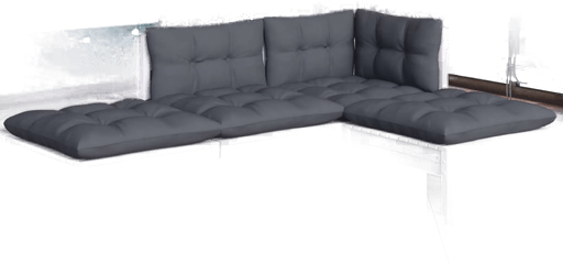 Vidaxl Hagesofagruppe 5 deler hvit