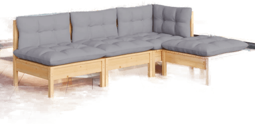 Vidaxl Hagesofagruppe 4 deler