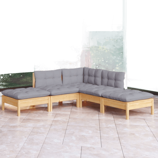 Vidaxl Hagesofagruppe 5 deler