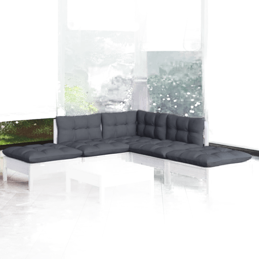 Vidaxl Hagesofagruppe 6 deler hvit