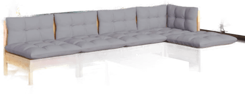 Vidaxl Hagesofagruppe 6 deler