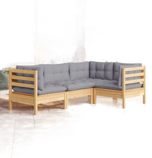 Vidaxl Hagesofagruppe 4 deler