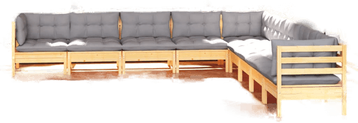 Vidaxl Hagesofagruppe 9 deler