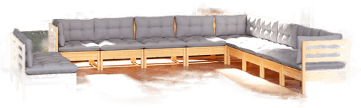 Vidaxl Hagesofagruppe 11 deler