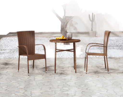 Vidaxl Utendørs spisestue 3 deler