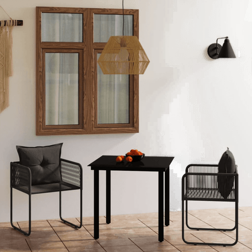 Vidaxl Utendørs spisestue 3 deler