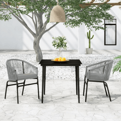 Vidaxl Utendørs spisestue 3 deler