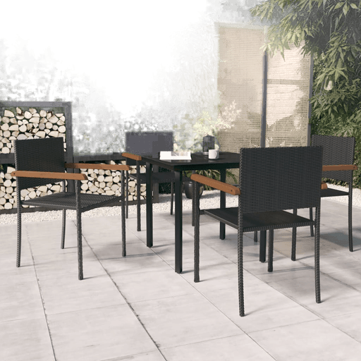 Vidaxl Utendørs spisestue 5 deler