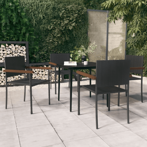 Vidaxl Utendørs spisestue 5 deler