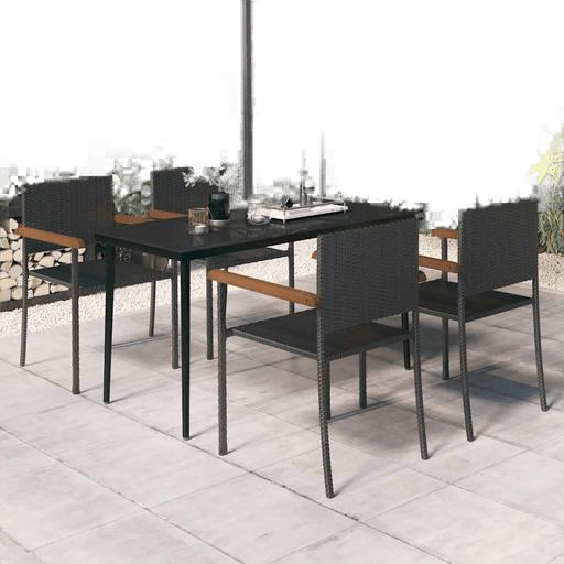 Vidaxl Utendørs spisestue 5 deler