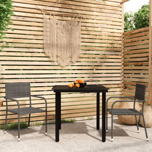 Vidaxl Utendørs spisestue 3 deler