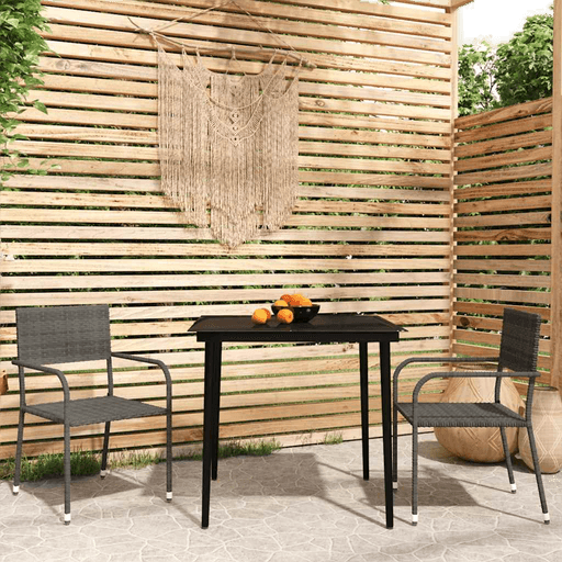 Vidaxl Utendørs spisestue 3 deler