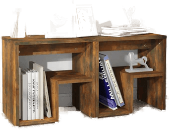 Vidaxl Nattbord 2 stk røkt eik