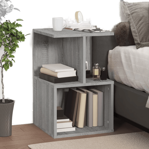 Vidaxl Nattbord grå sonoma 35x35 cm