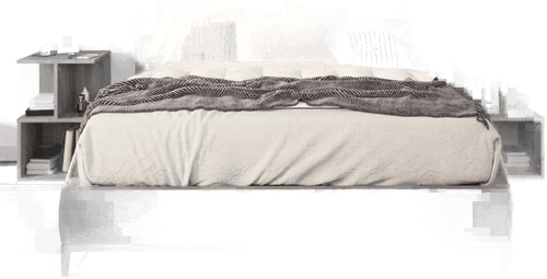 Vidaxl Nattbord 2 stk grå 35x35x55 cm