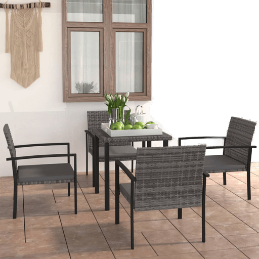 Vidaxl Utendørs spisestue 5 deler