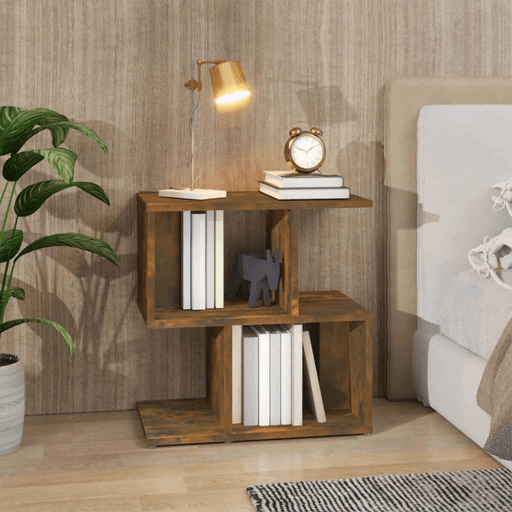 Vidaxl Nattbord røkt eik 50x30 cm