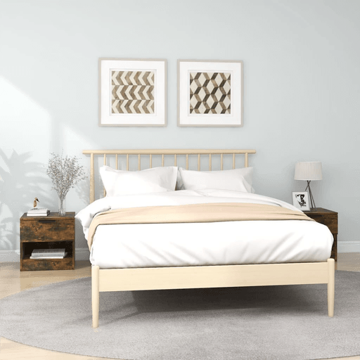 Vidaxl Nattbord 2 stk røkt eik