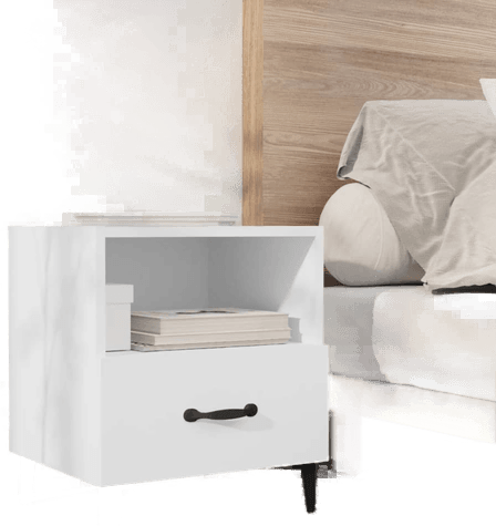 Vidaxl Nattbord hvit