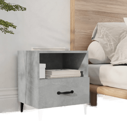 Vidaxl Nattbord betonggrå