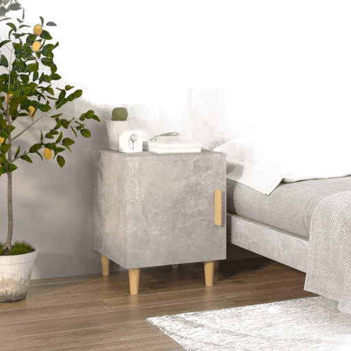 Vidaxl Nattbord betonggrå