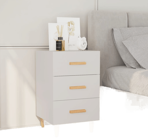 Vidaxl Nattbord hvit 40x40 cm