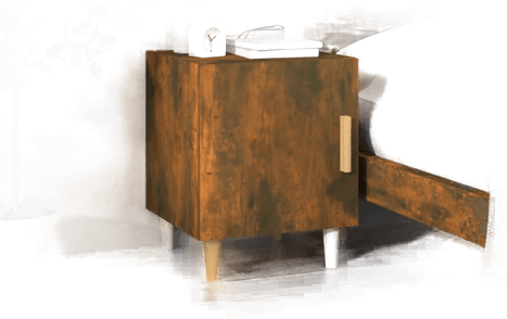 Vidaxl Nattbord røkt eik