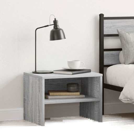 Vidaxl Nattbord grå sonoma 40x30 cm