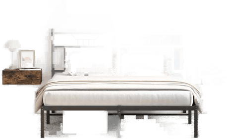 Vidaxl Flytende nattbord 2 stk røkt eik