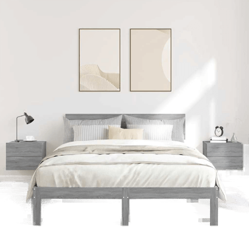 Vidaxl Nattbord 2 stk grå 40x30 cm