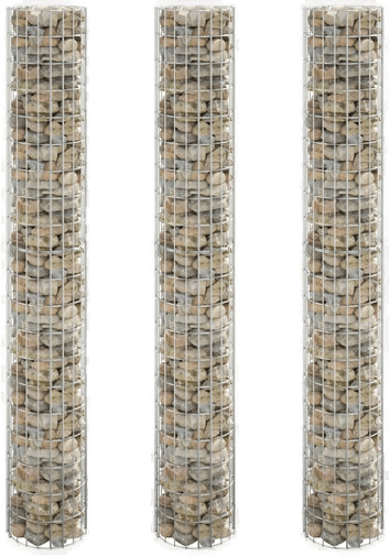 Vidaxl Sirkulær gabion Ø30x200 cm
