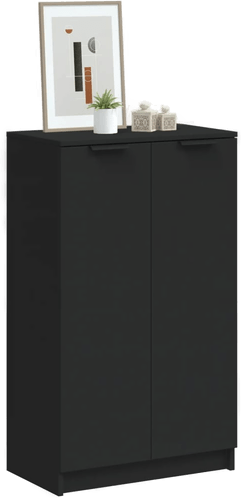 Vidaxl Skoskap svart 59x35x100 cm