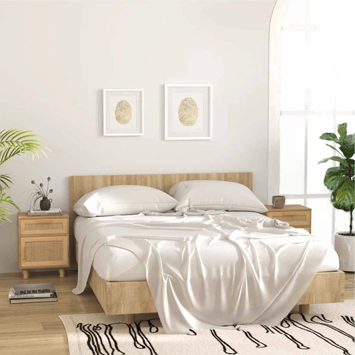 Vidaxl Nattbord 2 stk brun furu