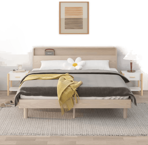 Vidaxl Nattbord 2 stk hvit 42x38 cm