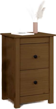 Vidaxl Nattbord honningbrun 40x35x61,5 cm