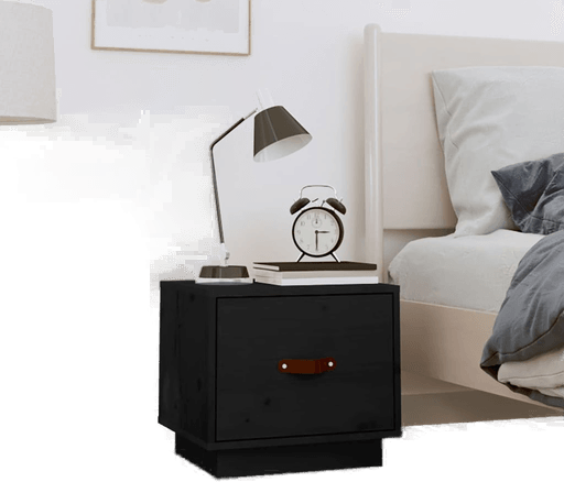 Vidaxl Nattbord svart 40x34 cm