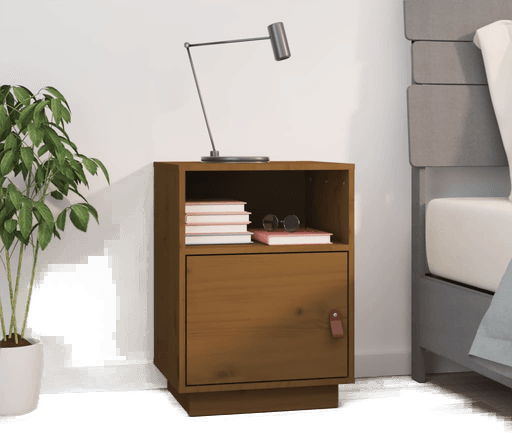 Vidaxl Nattbord honningbrun 40x34x55 cm