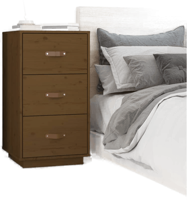 Vidaxl Nattbord honningbrun 40x40x75 cm