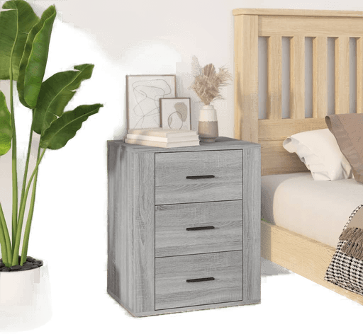 Vidaxl Nattbord grå sonoma 50x36x60 cm