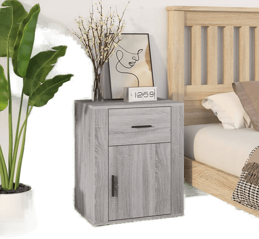 Vidaxl Nattbord grå sonoma 50x36x60 cm