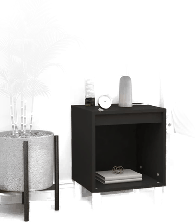 Vidaxl Nattbord svart 40x35 cm