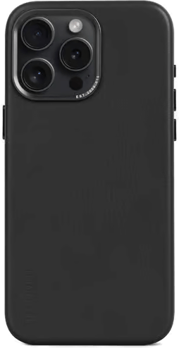 Decoded Leather Backcover iPhone 15 Pro Max Svart